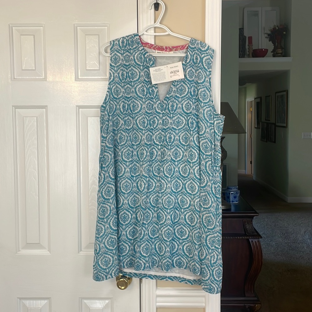 Blue smocked dress